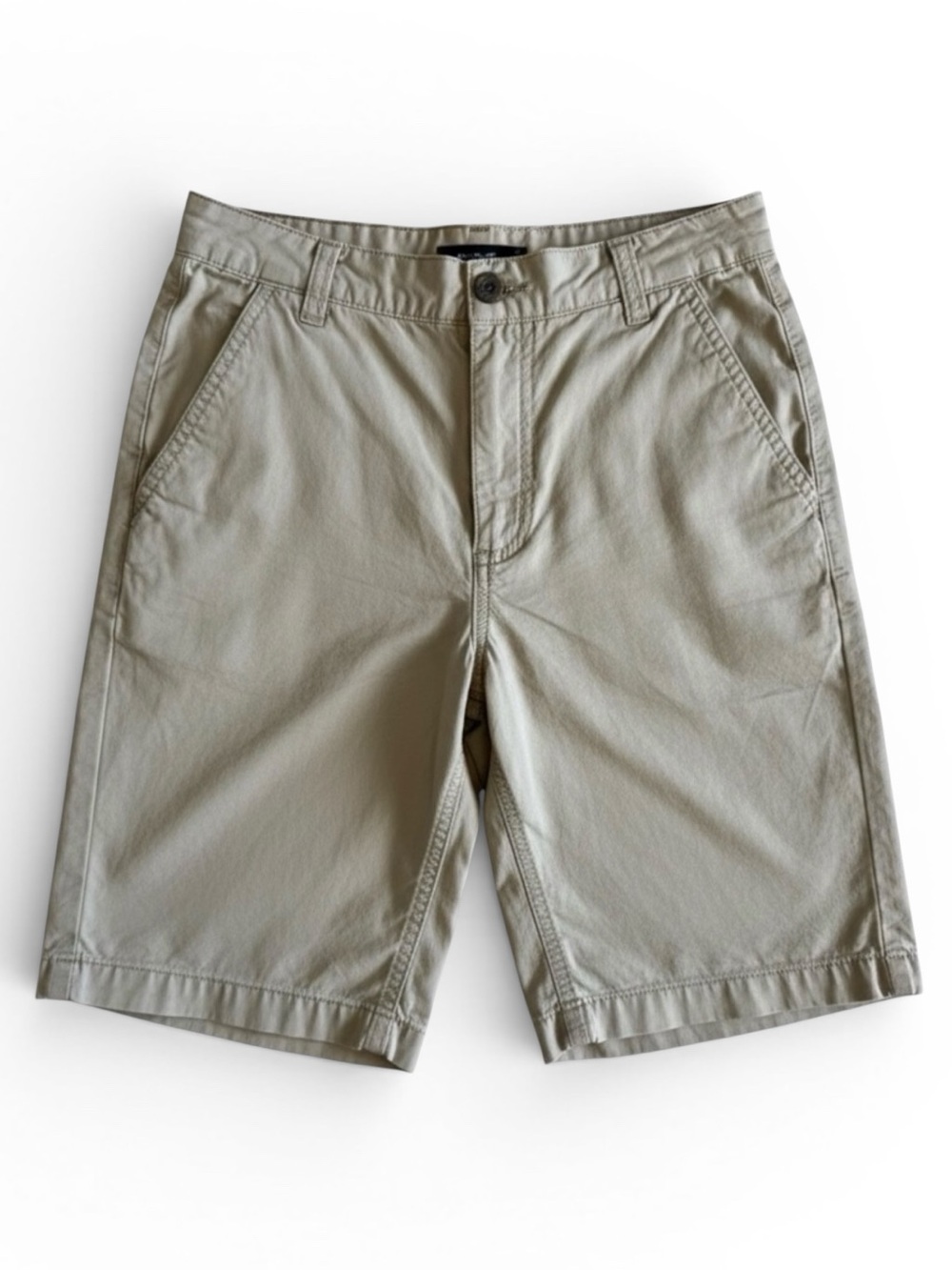 Old Navy Boys Khaki School Uniform Shorts Preppy Cotton Adjustable Waist Size 12